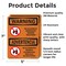 Signmission No Alcoholic Beverages Bilingual, 5 in W x Rectangle, Vinyl Decal OS-2PACK-WS-D-57-L-12696 - alternate 6